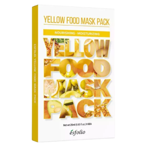 ESFOLIO YELLOW FOOD SET MASCARILLAS FACIALES 6 UNDS