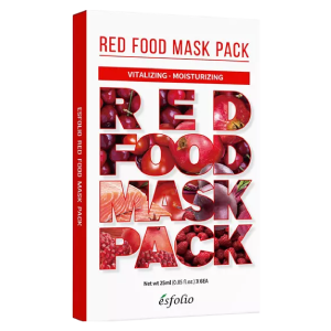 ESFOLIO RED FOOD SET MASCARILLAS FACIALES 6 UNDS